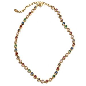 Cubic Gemstone Necklace
